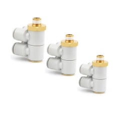 10PCS KQ2ZD Series Thread One Change Four Or Five Breather pipe Quick Change Universal Joint KQ2ZD04/06/08/10/12-01/02/03/04AS