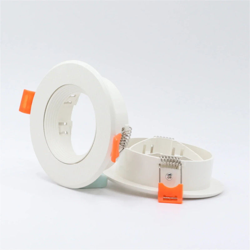 Description Picture 6 of itemAccessories Holders Adjustable Cutout 75mm for MR16 GU10 Bulb Black LED Downlights Frame Round Fixture Lighting