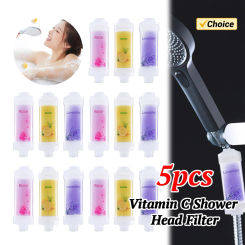 Vitamin C Shower Head Filter Scented Shower Head Filter Chlorine Removing Shower Filter Bathroom Accessories Improve Hair/Skin