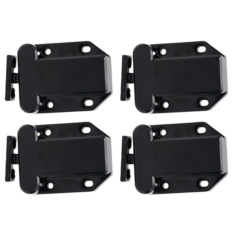 Description Picture 4 of item4 Pcs High Quality Catch Latch Push To Open Release ABS Beetles Drawer Black Cabinet Latches Catch Touch Cupboard Door