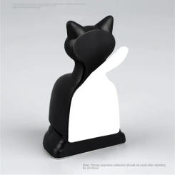 Cat Shape Magnetic Door Stopper Non-punch Door Holder Wind-proof Stop Door Anticollision Door Hardware with Adhesive Sticker