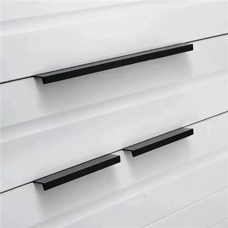 Description Picture 3 of itemHidden Cabinet Pull Drawer Knobs Customizable Aluminum Alloy Long Furniture Handles Kitchen Cabinet Door Hardware