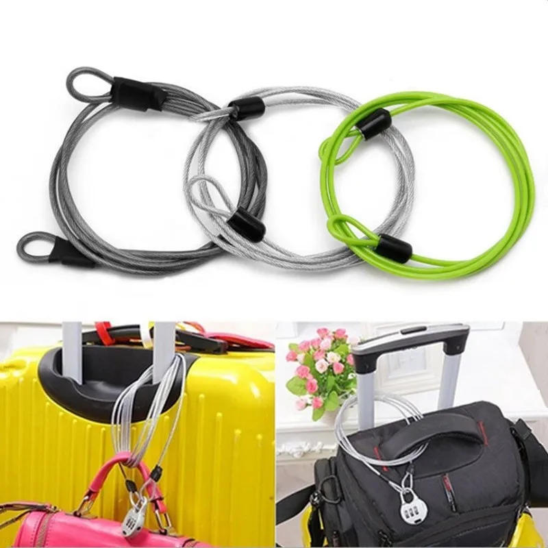 Description Picture 2 of item1.5M/2M Bicycle Lock Wire Rope Cycling Scooter Steel Cable Lock MTB Road Bike Anti-theft Safety Lock Line Bicycle Accessories