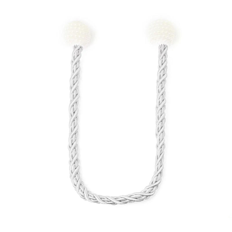 Description Picture 5 of item1Pc Curtain Clip Magnetic Tieback Home Decor Pearl Hanging Ball Holdback Curtains Holder Buckle Rope Room Accessories