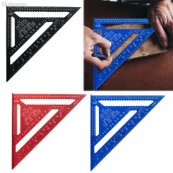 12 Inch Triangle Ruler Aluminum Alloy Metric Angle Ruler 90° Triangle Carpenter Square Ruler for Woodworking Carpentry