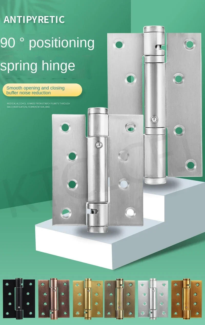 Description Picture 2 of item4 "5" Stainless Steel Invisible Door Hydraulic Hinge Household Cabinet Cabinet Door Rebound Self-closing Spring Hinge