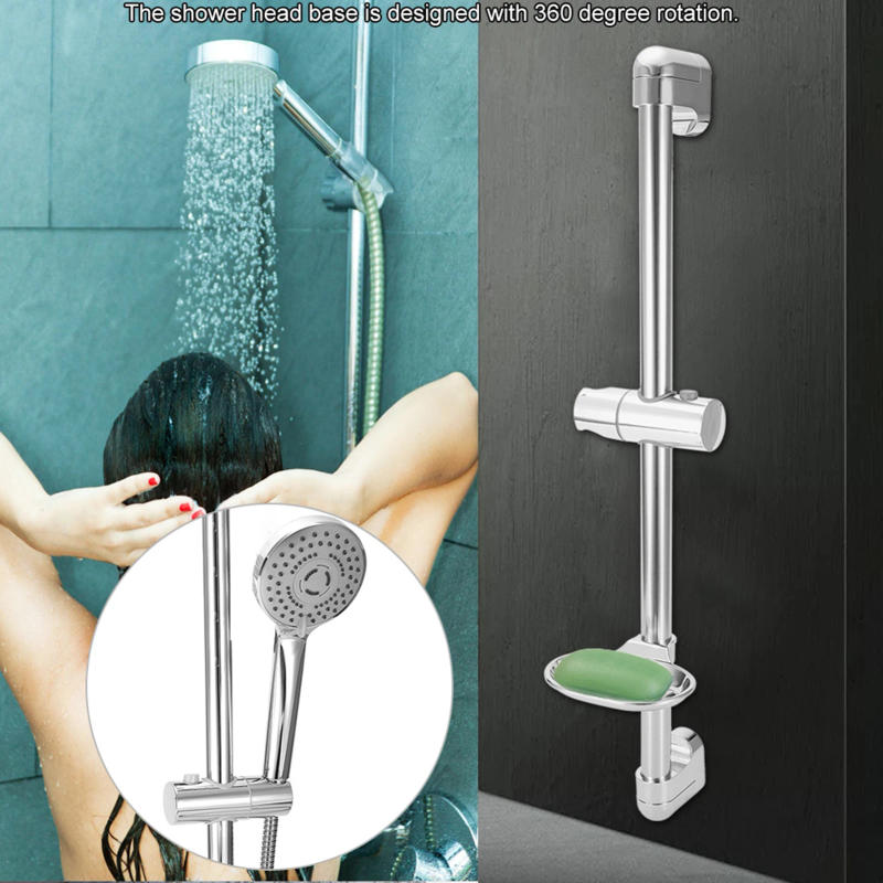 Description Picture 6 of itemBathroom Fixtures Shower Equipment Slide Stainless Steel Lifting Handhold Shower Head Holder Bracket with Soap Box G1/2"