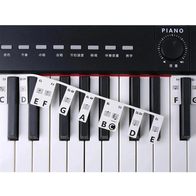 Description Picture 5 of itemMiwayer Piano Keyboard Stickers for 88/61 Key,Removable Piano Keyboard Note Labels for Learning Piano Notes Guide for Beginner
