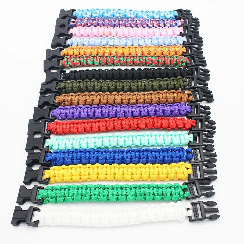 Description Picture 5 of item23cm seven Core Paracord Escape outdoor Emergency Plaited Rope EDC Camping Survival Saving Bracelet Tools climbing rope  cord