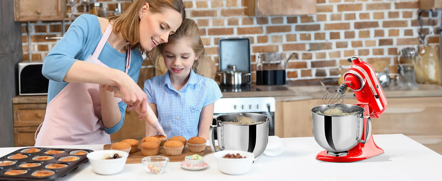 Description Picture 2 of itemStainless Steel Mixer bowl Fit for KitchenAid 6 QT Tilt-Head Mixer,  Mixing Bowl with Handle.