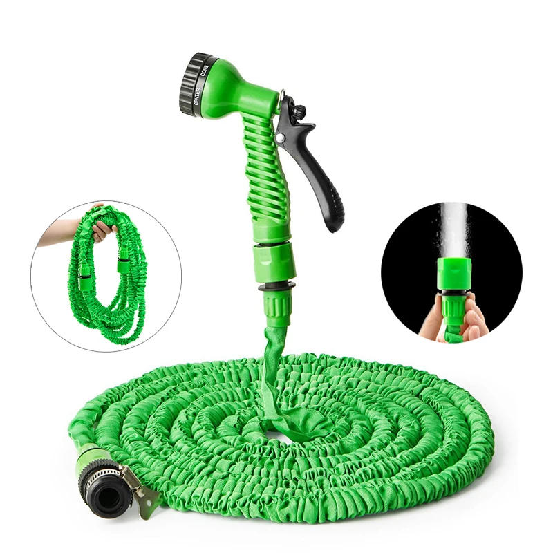 Description Picture 2 of itemExpandable Garden Flexible Hose Watering with Spray Gun Stretchable Hose Reel Outdoor High Pressure Plant Watering Hose