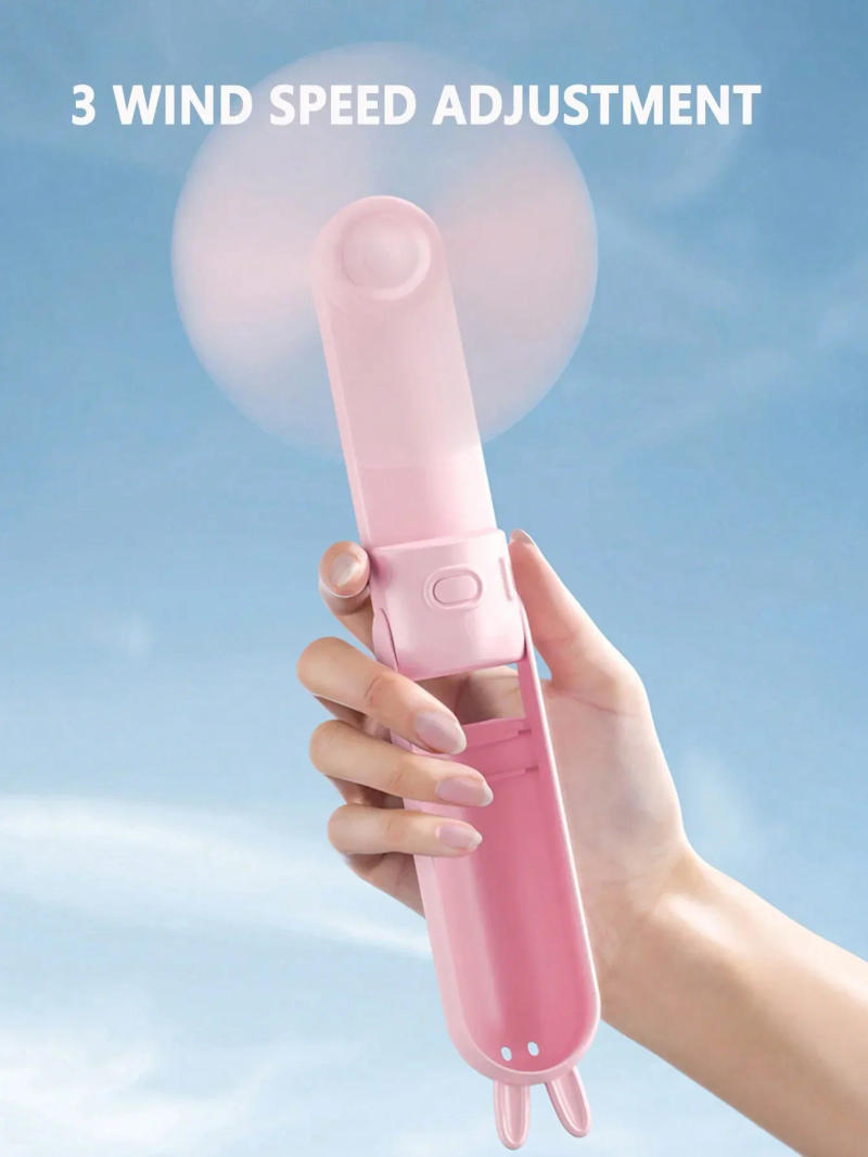 Description Picture 4 of itemPortable Folding Electric Fan 3-in-1 Mini Handheld Cooling Fan Lightweight Handheld Portable Bag Pendant Fan for Outdoor Office