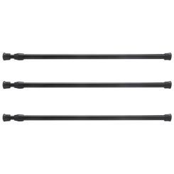 Hot 3PCS Spring Curtain Rods 16 To 28 Inch Tension Rod Spring Curtain Rod Adjustable Curtain Rod Expandable Curtain Rod