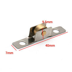 1 Pc Sliding Shutter Pulley Screen Shutter Stainless Steel Copper Wheel 7mm/7.5mm/ 10mm/ 12mm Home Hardware Parts Old Fashioned