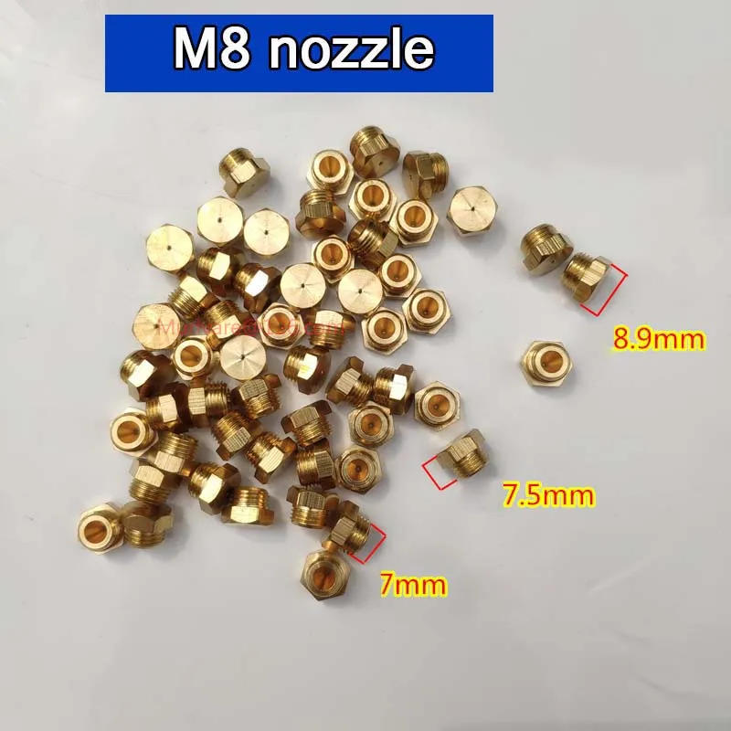 Description Picture 2 of item20pcs Pure Copper 1.5 Aperture M8 Nozzle For NG Gas Burner Water Heater