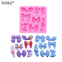 DIY Bow Tie Handmade resin jewelry accessories silicone mould arrings Epoxy clay silicone mould Chocolate cake Decor mold