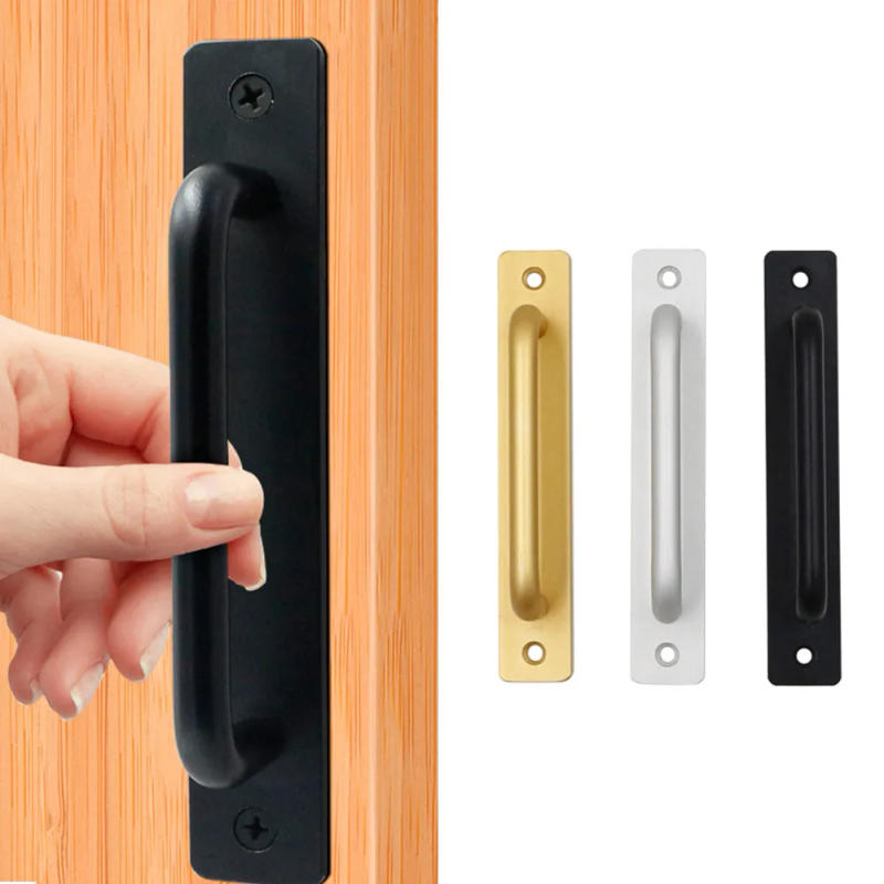 Description Picture 2 of itemDoor And Window Open Handle Balcony Wooden Door Sliding Door Handle Golden Aluminum Warehouse Door Black Kitchen Handle