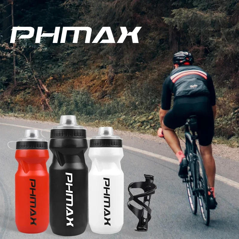 Description Picture 2 of itemPHMAX Cycling Water Bottle 610ml Mountain Road Bicycle Squeeze Cup With Bottle Cage Outdoor Sports Portable Bike Water Bottle