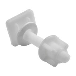 Plastic Toilet Seat Hinge Repair Bolts With Fitting Screws Washers Kit Plumbing Household Replacement Toilet Seats Accessories