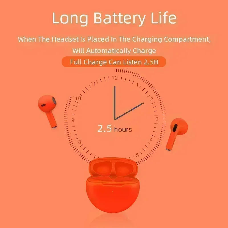 Description Picture 6 of itemNEW Pro 6 TWS Wireless Headphones with Mic Fone Bluetooth Earphones Sport Running Headset for Apple iPhone Xiaomi Pro6 Earbuds