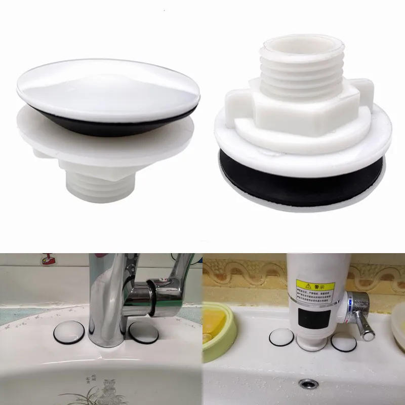 Description Picture 4 of item1PCS Kitchen Sink Hole Cover Washbasin Tap Faucet Hole Covers Basin Drainage Sealed Anti-leakage Plug for Bathroom Accessories