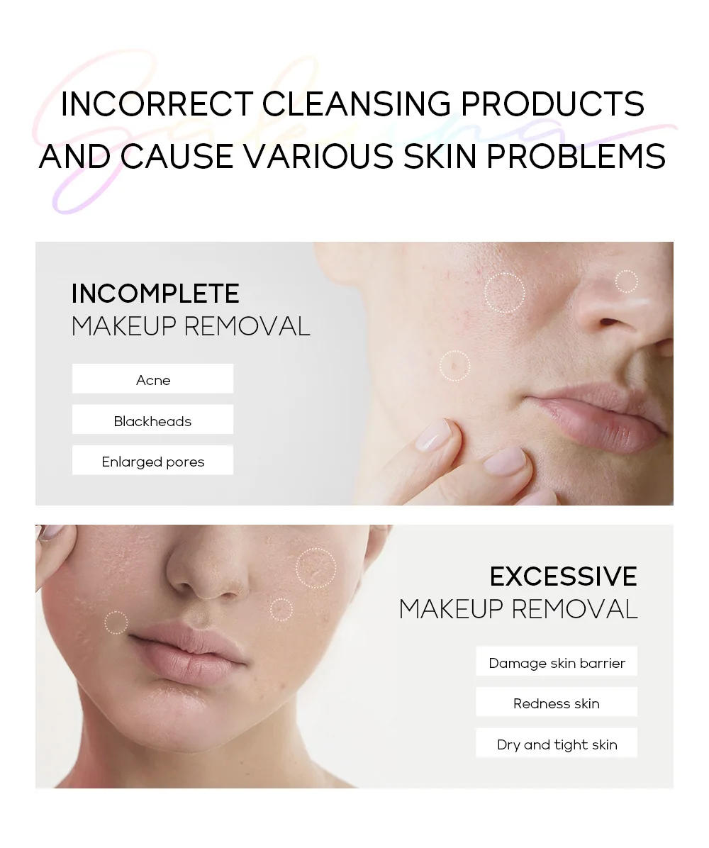 Description Picture 4 of itemLAIKOU Portable Makeup Remover lashes Cleansing Liquid Water Lip Eye Gentle Care Make-Up Travel Skin Remover Face Skincare 100ml