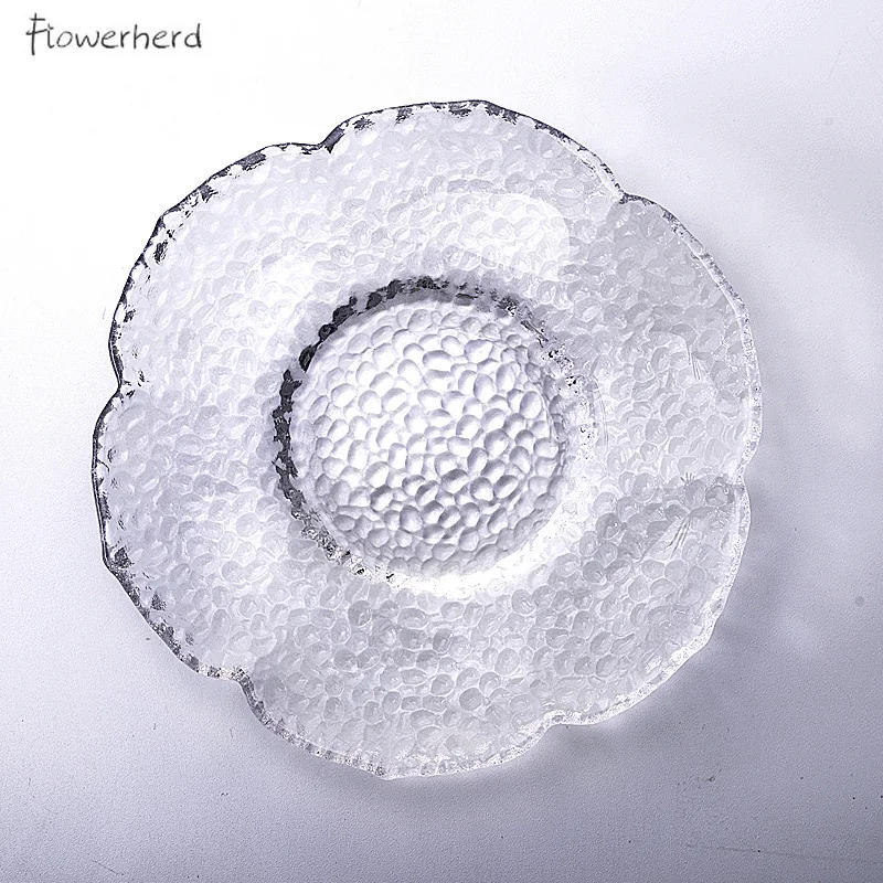 Description Picture 6 of itemNew Gongfu Tea Tray Round Insulated Glass Tea Mat Saucer Teaware Creative Kung Fu Tea Set Cup Holder Phnom Penh Saucer
