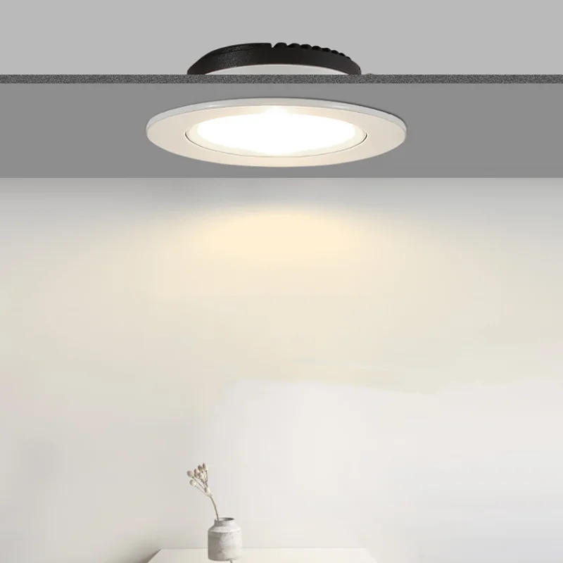 Description Picture 2 of itemLED Downlight COB Dimmable Recessed Downlight Ceiling Light LED Spotlight White/Black Shopping Mall Living Room Home Decoration