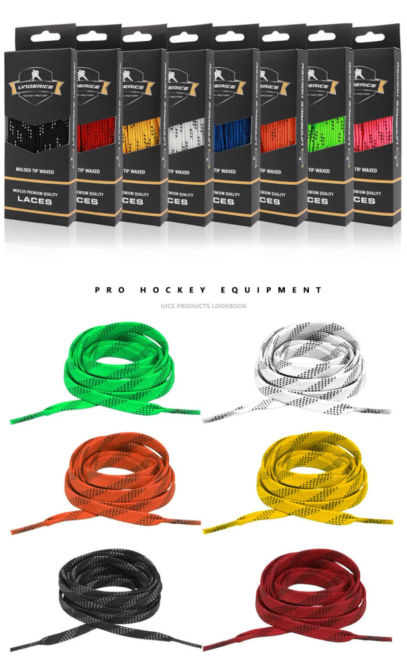 Description Picture 4 of itemIce Hockey Skate Laces 9 Colors Hockey Skate Shoe Lacer Dual Layer Braid 84-120inch Box-Packed Hockey Accessories