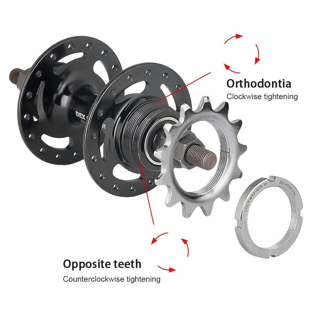 Description Picture 6 of item13T/14T/15T/16T/17/18T Fixed Gear Bicycle Wheel Cogs Sprocket with Lock Ring Cycling Accessories for Fixed Track Bike Hub