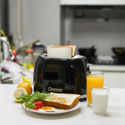 Dessini Household Kitchen Bread Machine Adjustable Breakfast Machine Bread Maker Toaster Portable Appliance