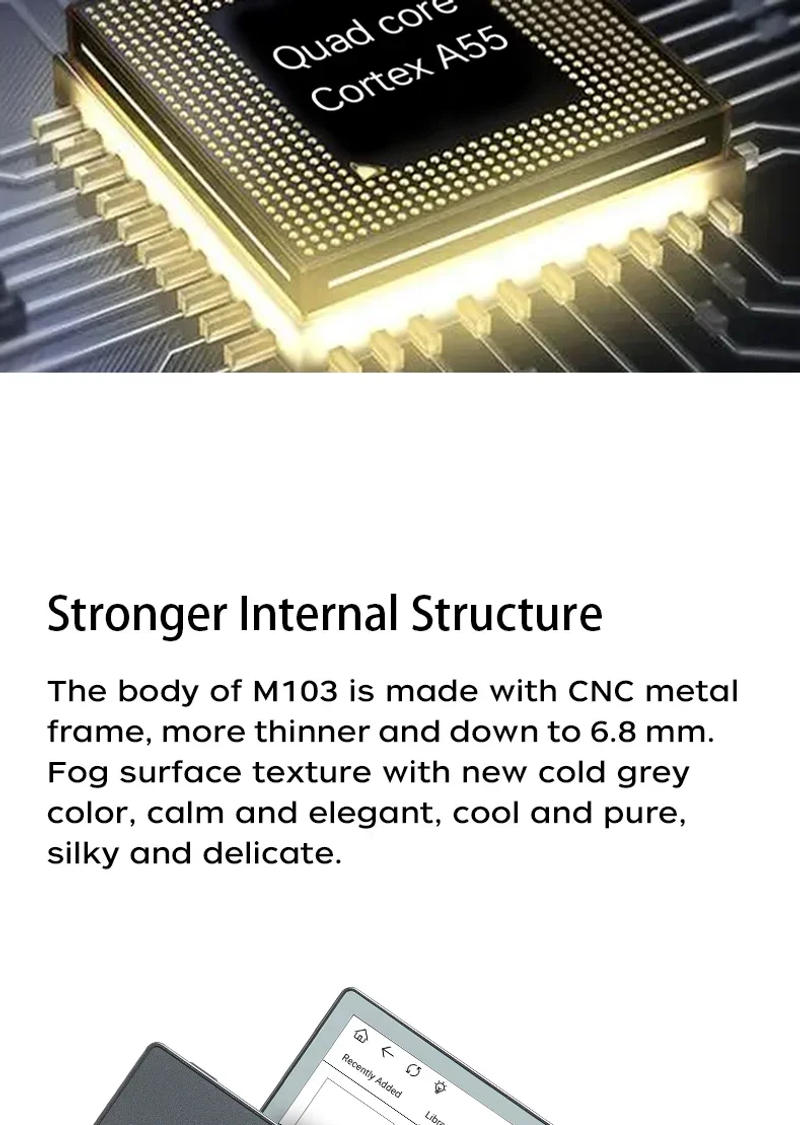 Description Picture 5 of itemOriginal New Ebook Meebook M103 E-Book Reader 10.3 Inch High-definition Ink Screen Electromagnetic Pen Handwriting 4G+64G Reader