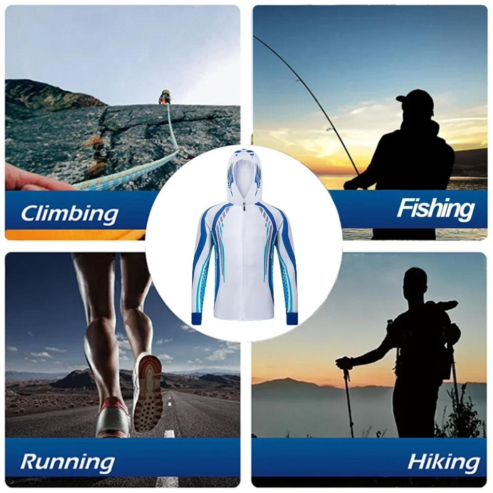 Description Picture 4 of itemFishing Clothing Anti-UV UPF 50+ Long Sleeve Sportswear Angler Fishing Shirts Outdoor Professional Quick Drying clothing