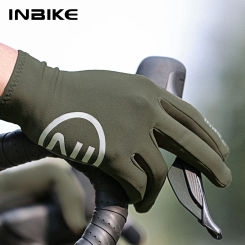 INBIKE Winter Bicycle Gloves for Men Touchscreen MTB Cycling Gloves with Padded Full Finger Bike Racing Gloves Bike Accessories