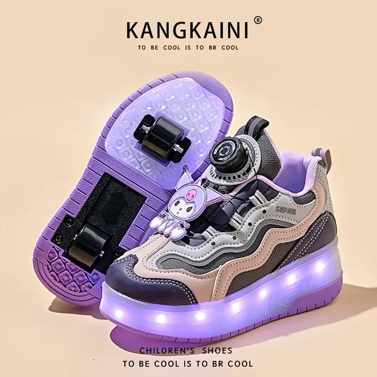 Description Picture 6 of itemChildren's roller skates Fashion outdoor sports walking shoes 2024 New LED light shoes Cute girls kids sneakers Christmas gift