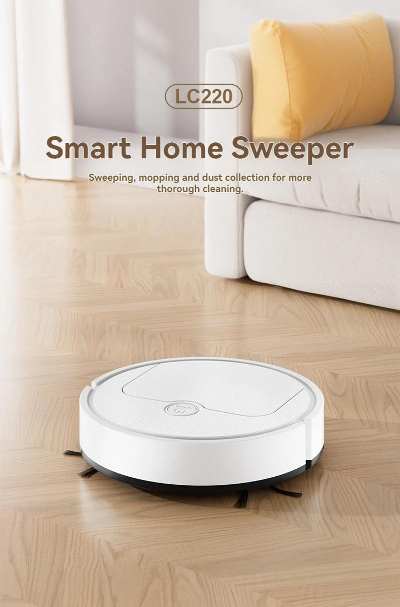 Description Picture 2 of itemSuitable for household use multiple floor automatic mini intelligent cleaning machines USB charging three in one sweeping robo