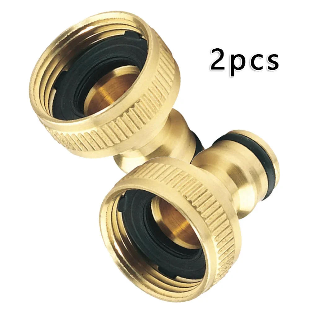 Description Picture 5 of itemALLGOOD 2pcs Fitting 3/4 To 1/2 INCH Thread Quick Connector Brass Garden Irrigation Faucet Hose Tap Nozzle Adapter Water Gun Joi