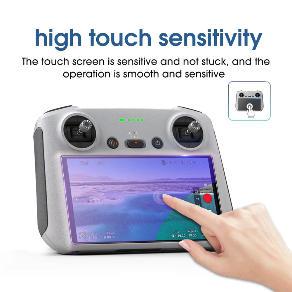 Description Picture 3 of itemHD Tempered Glass Protective Film for DJI MINI 3 PRO RC with Screen Remote Control Screen Explosion-proof Film Accessories