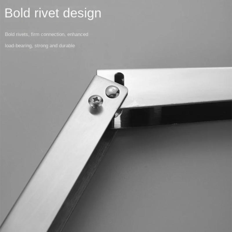 Description Picture 5 of itemStainless steel Folding Shelf Bracket Collapsible Space Saving Wall Mounted Support Useful Adjustable Wall Mount Shelf Furniture
