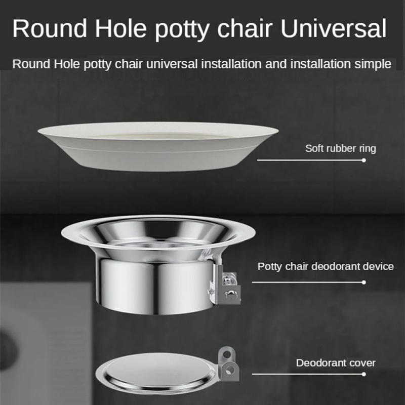 Description Picture 3 of itemS/L Squatting Pan Anti-smell Plug Stainless steel Toilet Floor Deodorize Stopper Bathtub Anti-blocking Cover Bathroom Accessory