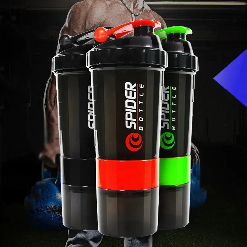Description Picture 3 of item600ml Useful Plastic Sport Gym Protein Powder Shaker Mixer Cup Bottle