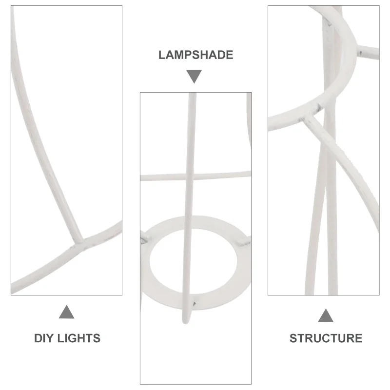 Description Picture 2 of itemTable Lamp Shade Holder Picture Frame Stand Light Bulbs for DIY Lights Flame Strawberry Iron Lampshade Chandelier Bracket