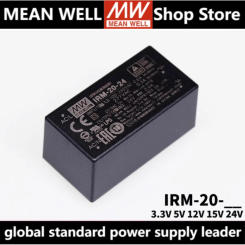 MEAN WELL-módulo de alimentación verde de montaje PCB, IRM-20, IRM-20-3.3, IRM-20-5, IRM-20-12, IRM-20-15, IRM-20-24