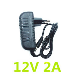 12V 24W EU US Plug Driver Adapter AC110V 220V to DC12V 2A 5.5*2.1mm LED Power Supply For LED Strip Lights Transformer Adapter