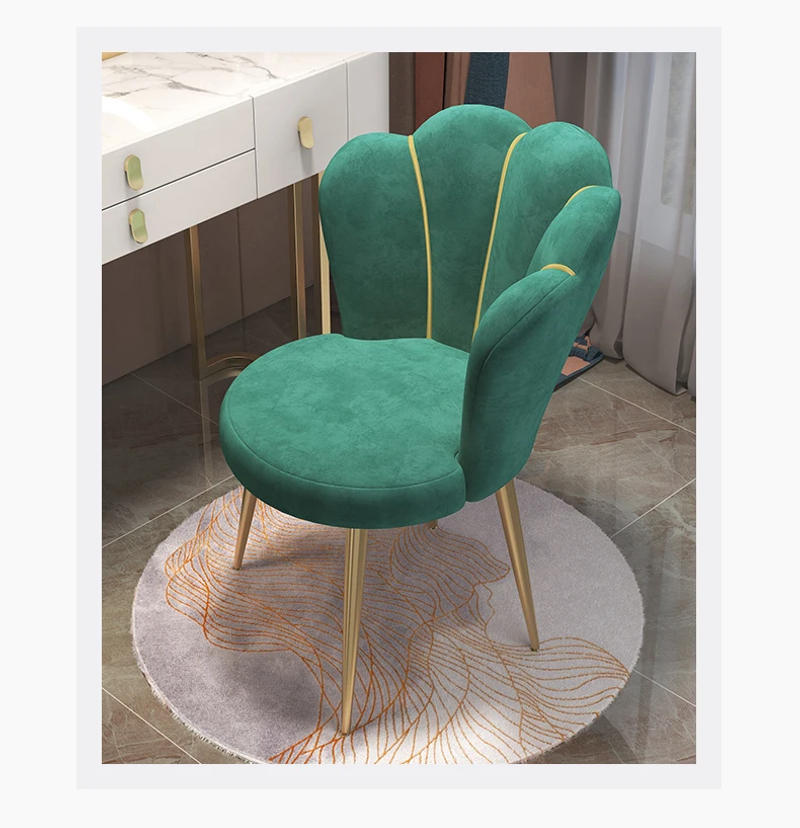 Description Picture 4 of itemFurniture Living Room Chair Nordic Makeup Stool Modern Leisure Seat Home Decoration Accessories Kitchen Dining Chairs Armchair
