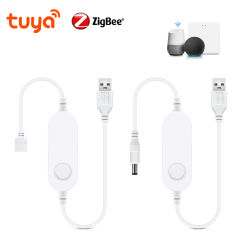DC5V Smart Zigbee 3.0 USB Led Controller RGB/Single Color LED Strip Dimmer Controller Alexa Google Home Assistance Voice Control