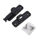 1Set No Punch Sliding Window Door Lock Handle Metal Door Latch Protective Latch Screw Home Security Chain Door Home Hardware