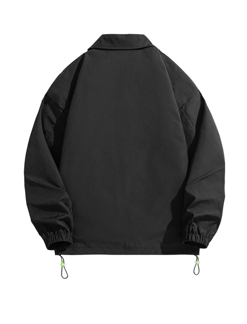 Description Picture 4 of itemButton Jacket Men Solid Color Jackets Plus Size 8XL Coats Fashion Casual Cargo Jackets Male Big Size 8XL Outerwear