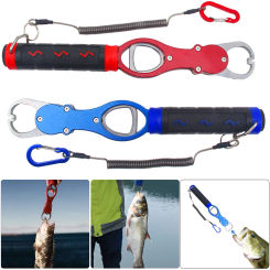 Fish Lip Gripper Fishing Pliers With Weight Scale Line Fish Lip Grabber Fish Scales Professional Fish Holder for Fishing