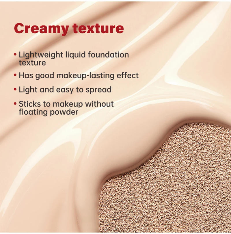 Description Picture 6 of itemCushion Foundation Refill Waterproof Semi-Matte Red Finish 72-Hour Wear Long-Lasting Buildable Coverage Sun Protection Makeup